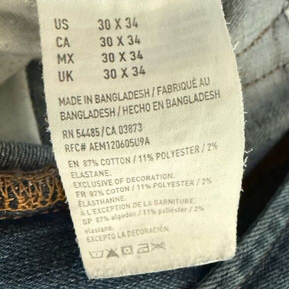 American Eagle Extreme Flex Slim Men’s Jeans Size 30 x 34 - Picture 10 of 12